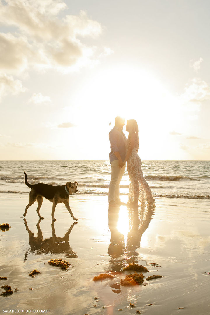 Foto Pré casamento ao nascer do sol na praia de Tamandaré-PE | Wedylla + Samuel Foto Pré casamento ao nascer do sol na praia de Tamandaré-PE | Wedylla + Samuel - Imagem 11